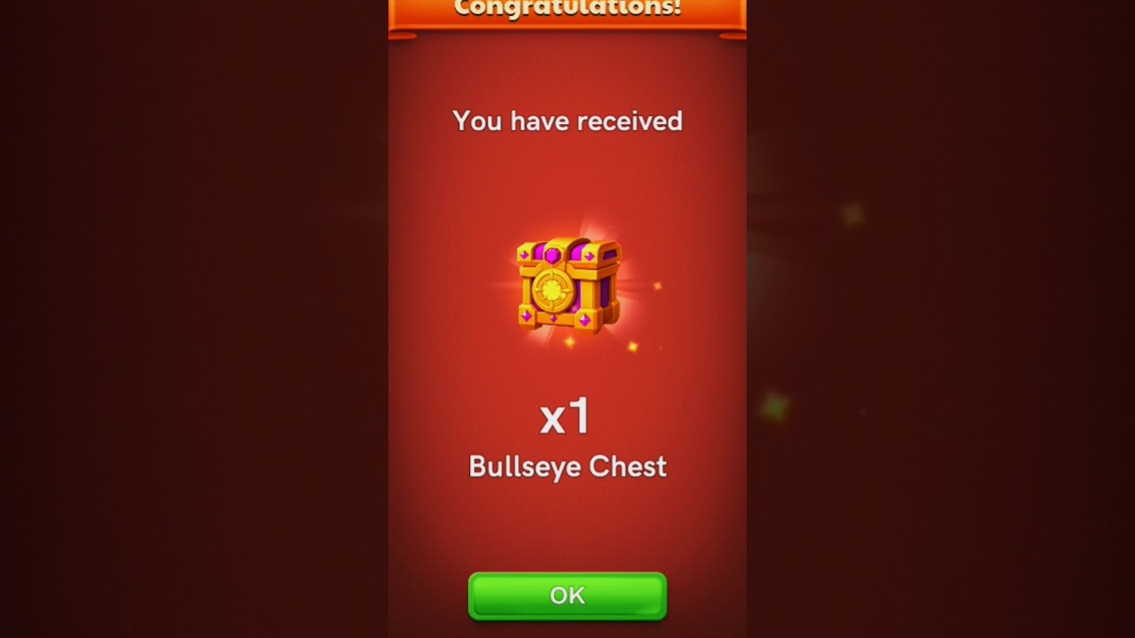 Bullseye Chest🤗unboxing//leaderboard top🤡lucky shot#carrompool#shorts