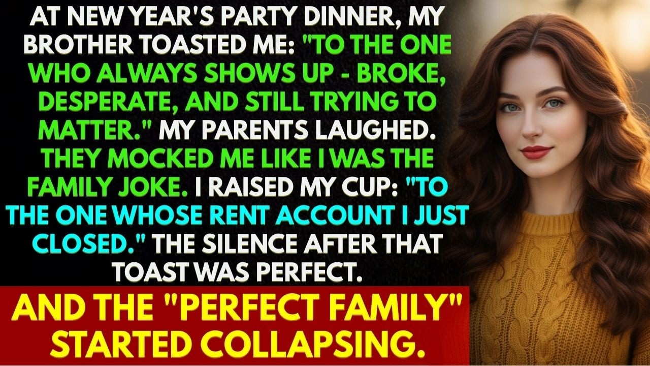Brother Mocked Me at New Year’s Dinner — One Toast Changed Everything