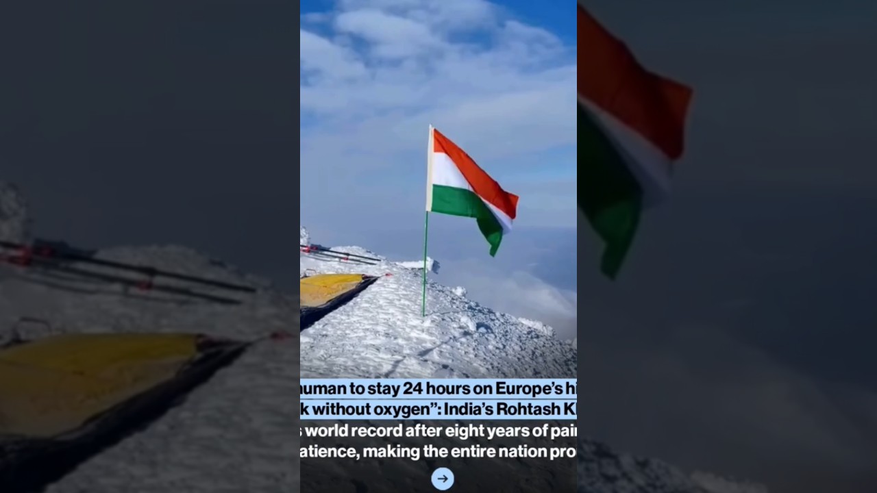 World 1st Human🏂 on Mount Everest peak 🏔️ 