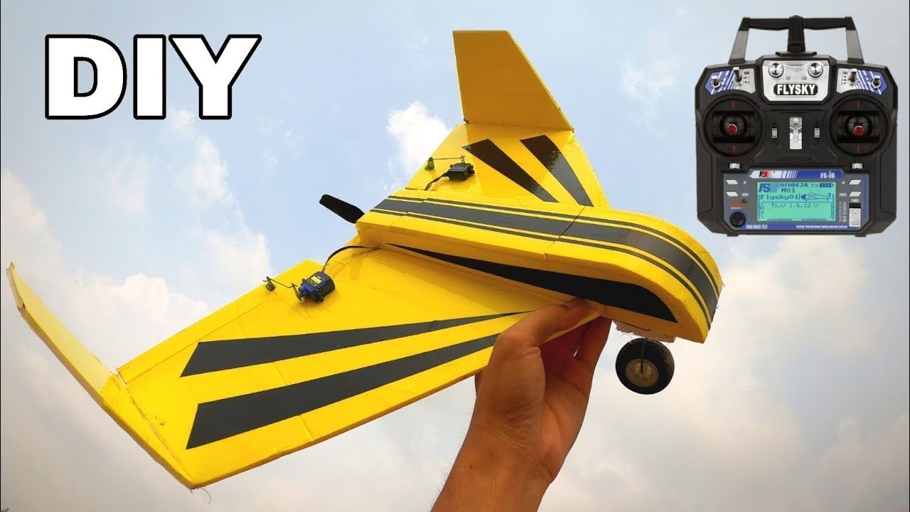 How to make Flying Wing RC plane DIY