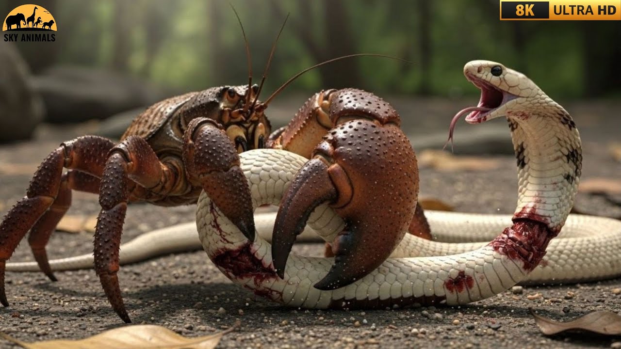 Forest Crab vs King Cobra &ndash; When the Smallest Warrior Refuses to Back Down!