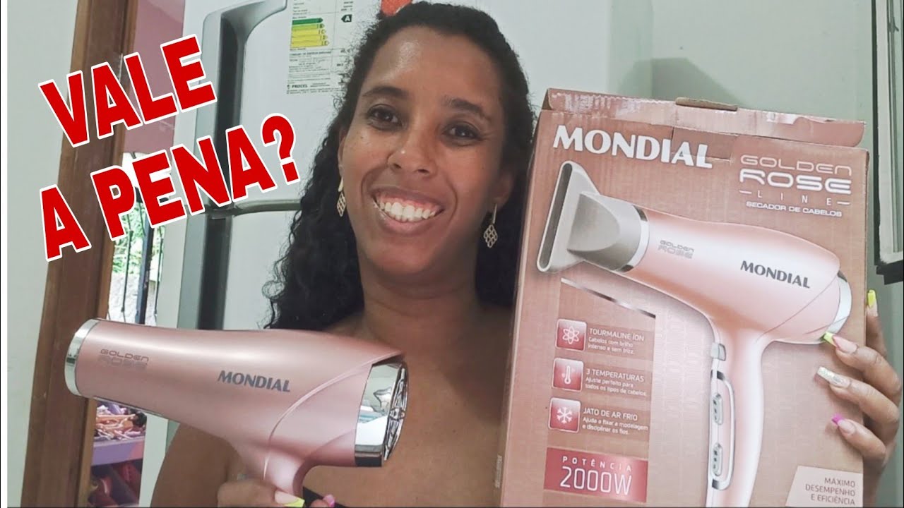 RESENHA SECADOR MONDIAL GOLDEN ROSE - VALE A PENA?