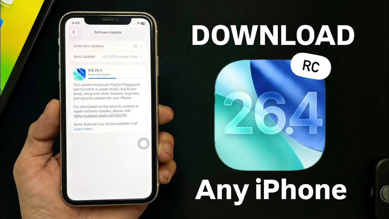 iOS 26.4 RC Released - How to Install iOS 26.4 RC Update in any iPhone