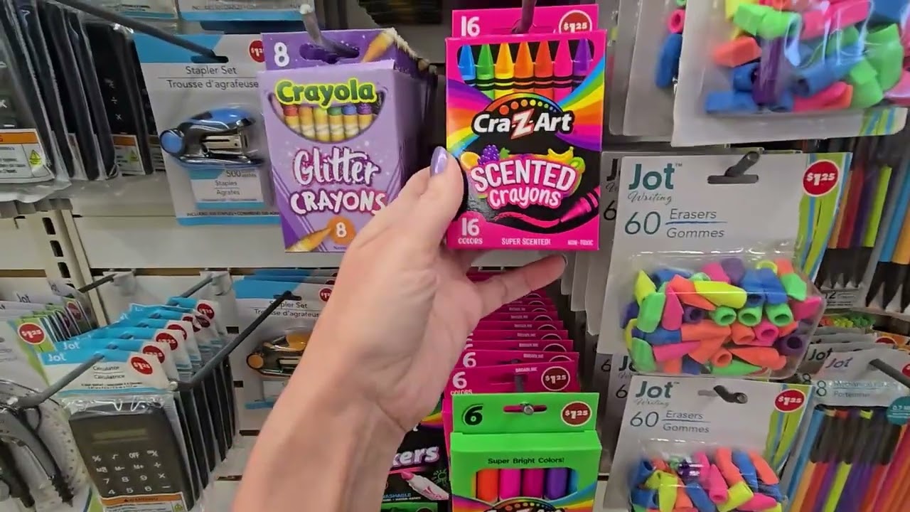 Dollar Tree Back-to-School 2025 Walk-Through (Soft Spoken)