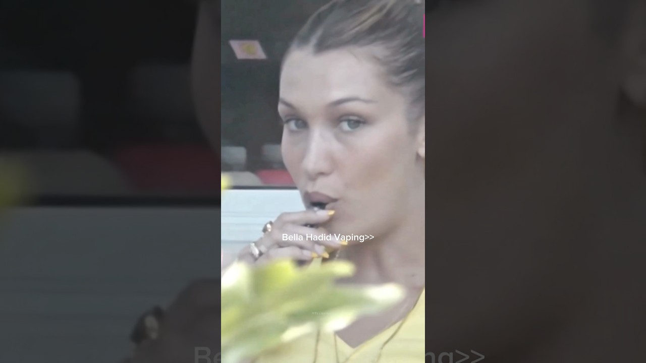 Bella Hadid Vaping #bella #bellahadid #paparazzi #supermodel #model #gigihadid #fashion #woman