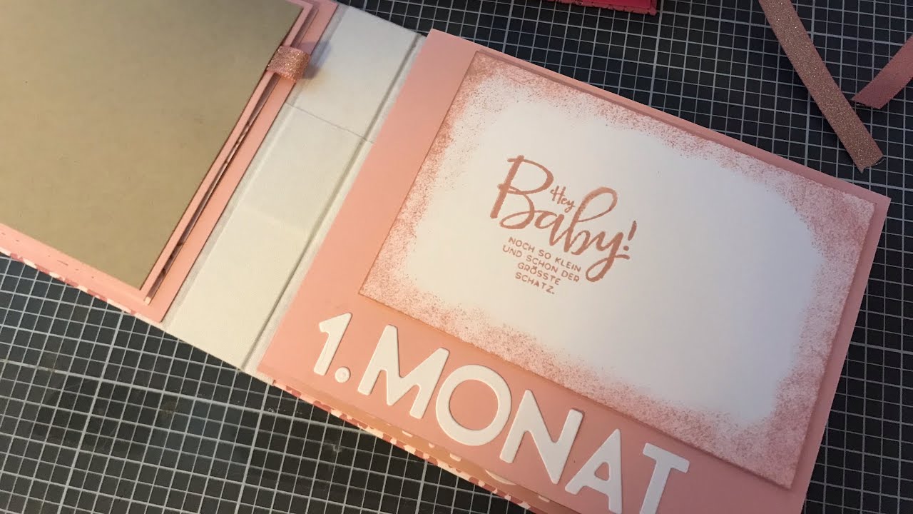 Mini-Album zur Geburt basteln - Babys erstes Jahr - schnell und einfach - StampinUp!