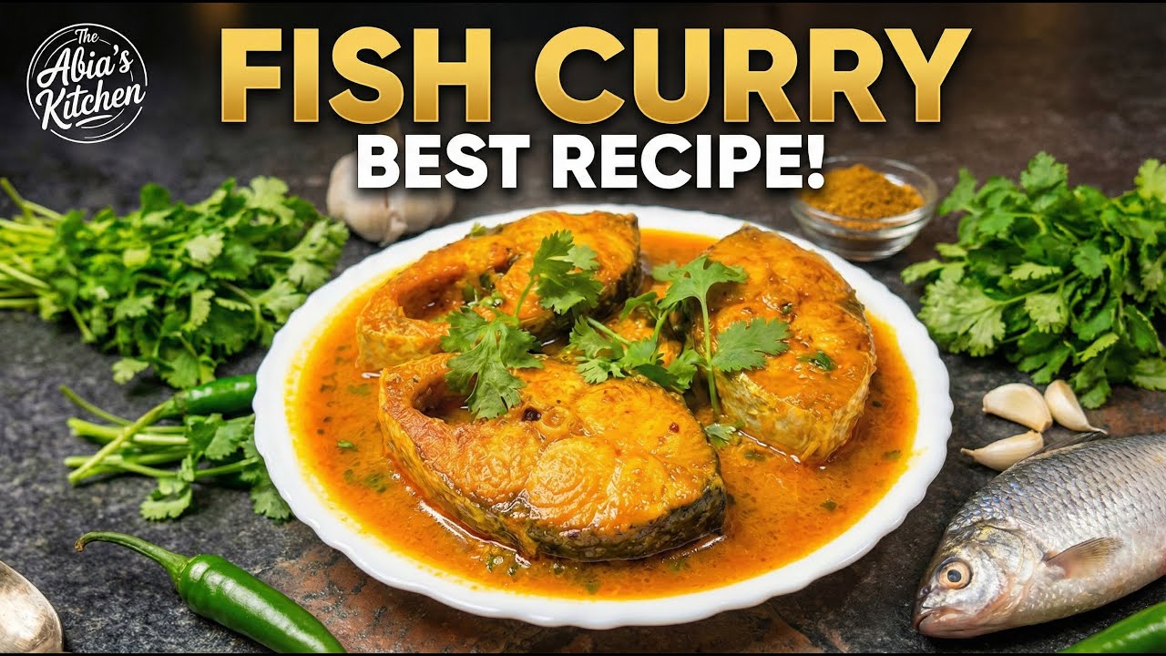 Fish Curry Recipe | Best Spicy Restaurant Style Fish Curry at Home | The Abia’s Kitchen #fishcurry