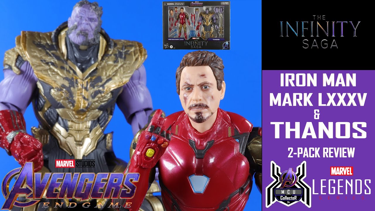 Marvel Legends Infinity Saga IRON MAN MARK 85 & THANOS Avengers Endgame MCU 2-Pack Review
