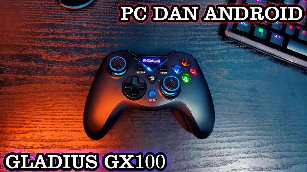 UNBOXING, REVIEW, DAN CARA INSTALASI Gamepad REXUS Gladius GX100