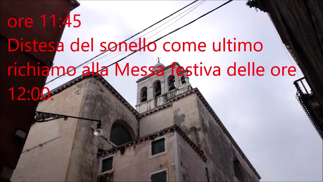 Le campane della Chiesa Parrocchiale di San Marcuola a Venezia - suonate festive