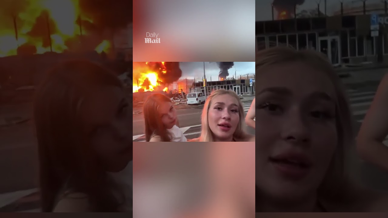 Russian influencers arrested for filming near flaming oil depot struck by Ukrainian drone attack