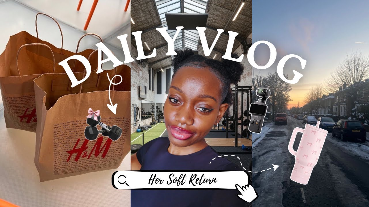 Calm daily vlog: H&M Finds & Gym Day