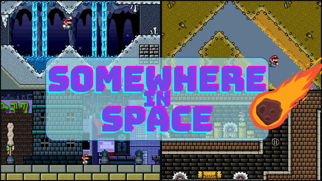 Super Mario Construct v8 - Somewhere in Space...
