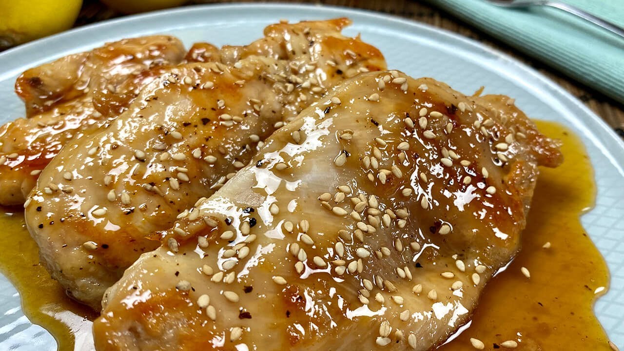 POLLO con  MIEL Y LIM&Oacute;N