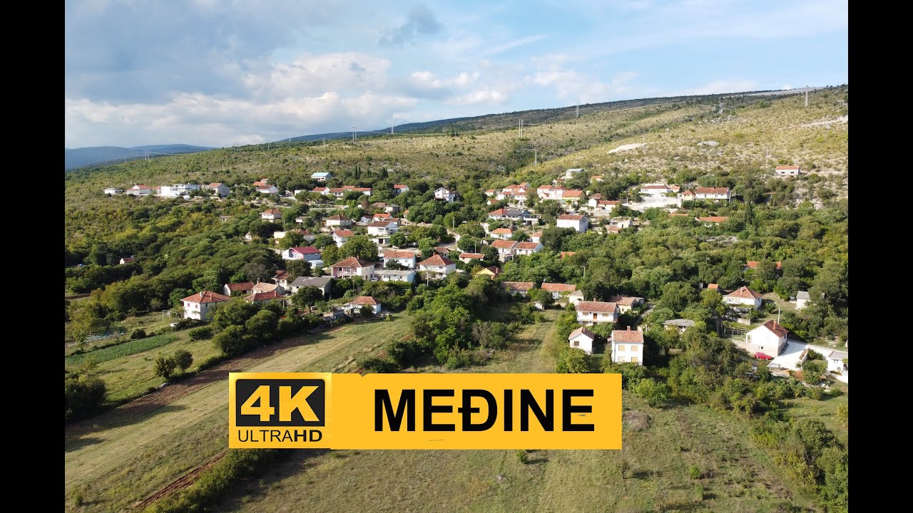 🇧🇦 Selo Međine između Mostara i Širokog Brijega. Dron 4K 🇧🇦