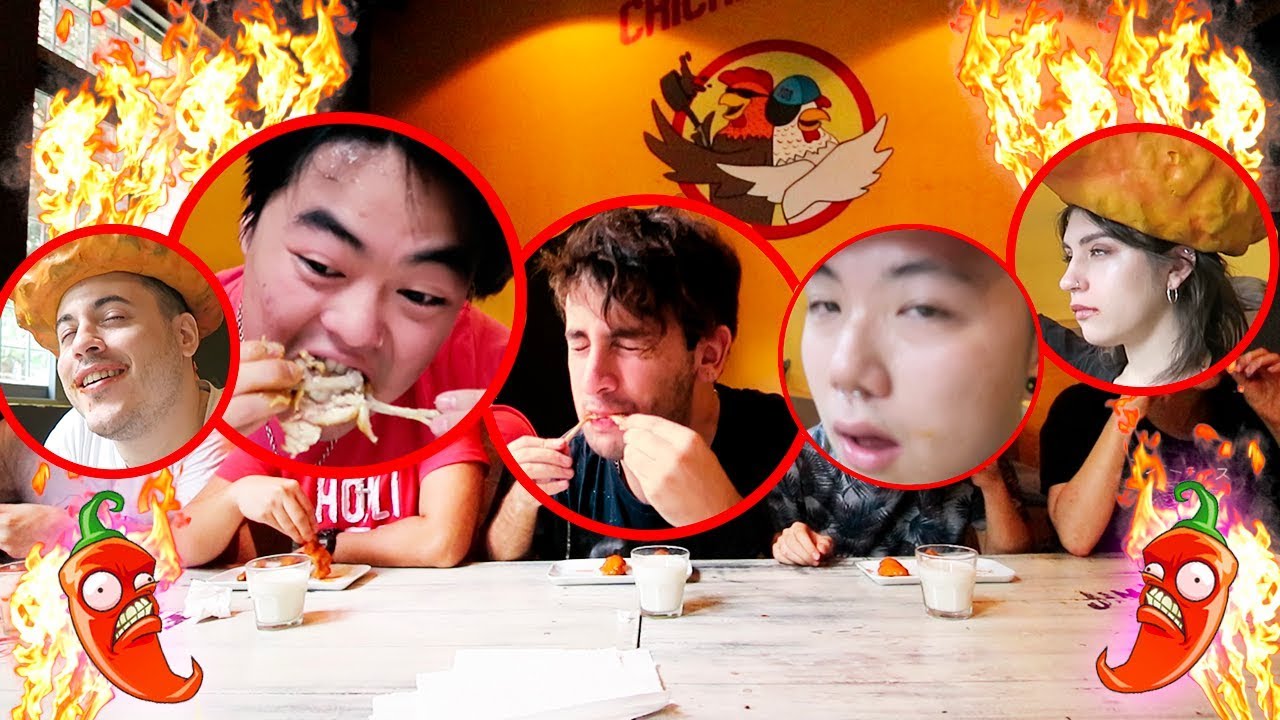 CONCURSO DE ALITAS DE POLLO PICANTES | EL QUE TOMA PIERDE | Giian Pa ft. Kenjisama, Sofi Maure y mas