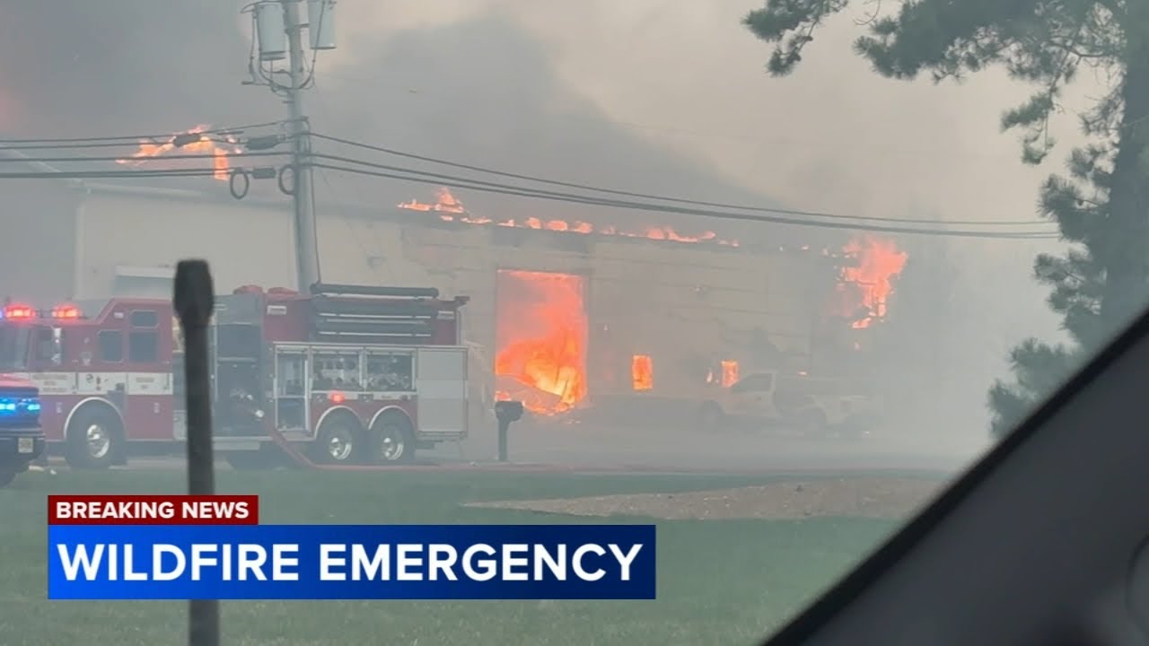 'It's completely gone': Wildfire ravages business in New Jersey