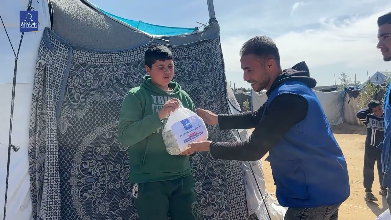 جهود إنسانية لإفطار الصائمين في دير البلح – تجهيز الوجبات | مؤسسة الخير
