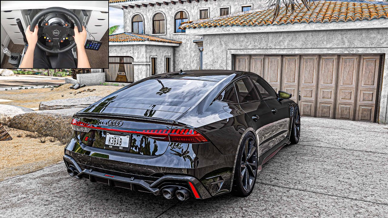 Audi RS7 Sportback - Forza Horizon 5 (Steering Wheel + Shifter) Gameplay