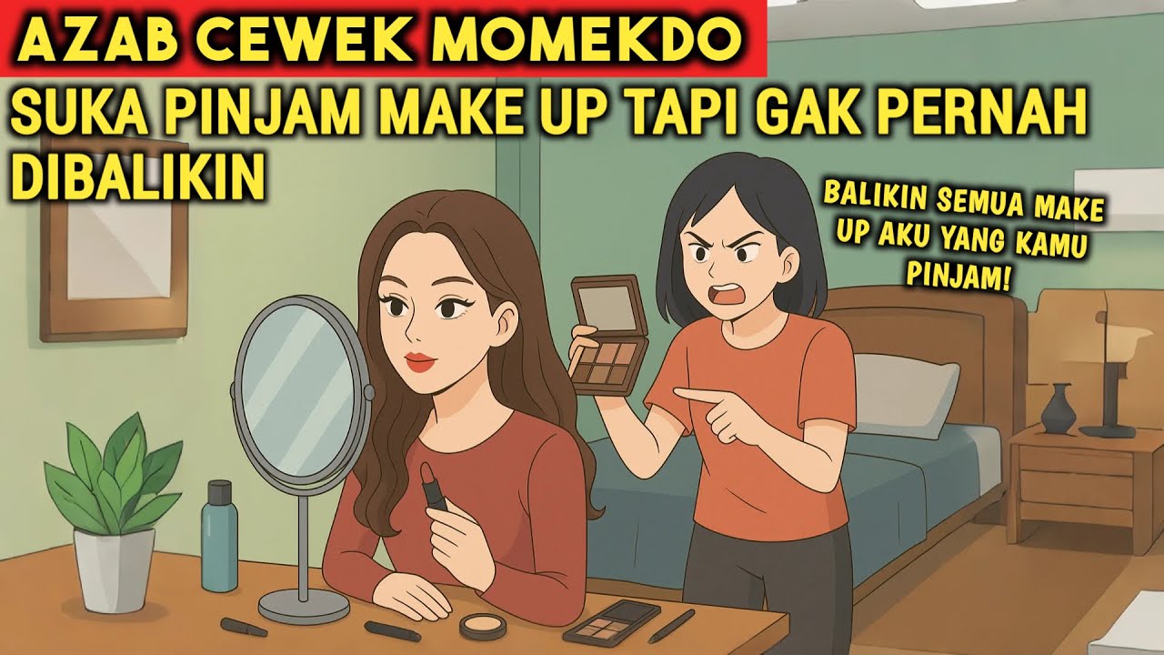 AZAB CEWEK MOMEKDO SUKA PINJAM MAKE UP TAPI GAK PERNAH DIBALIKIN | ANIMASI AZAB