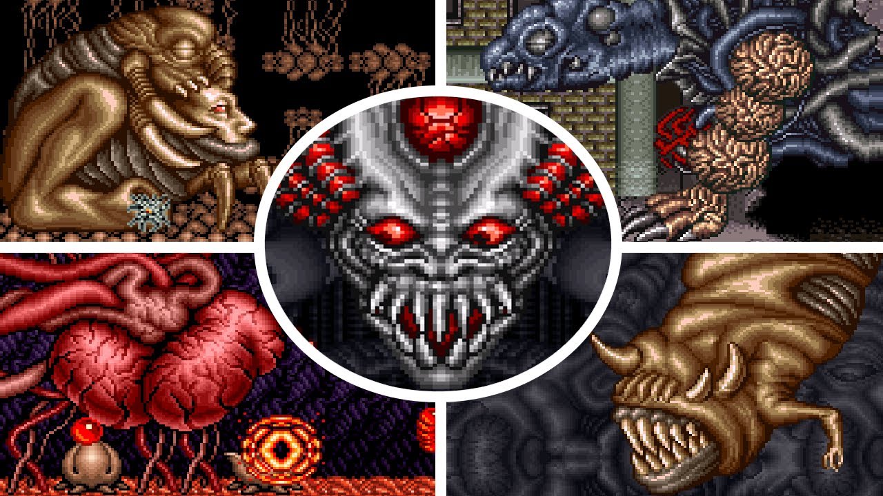 Contra III: The Alien Wars - All Bosses