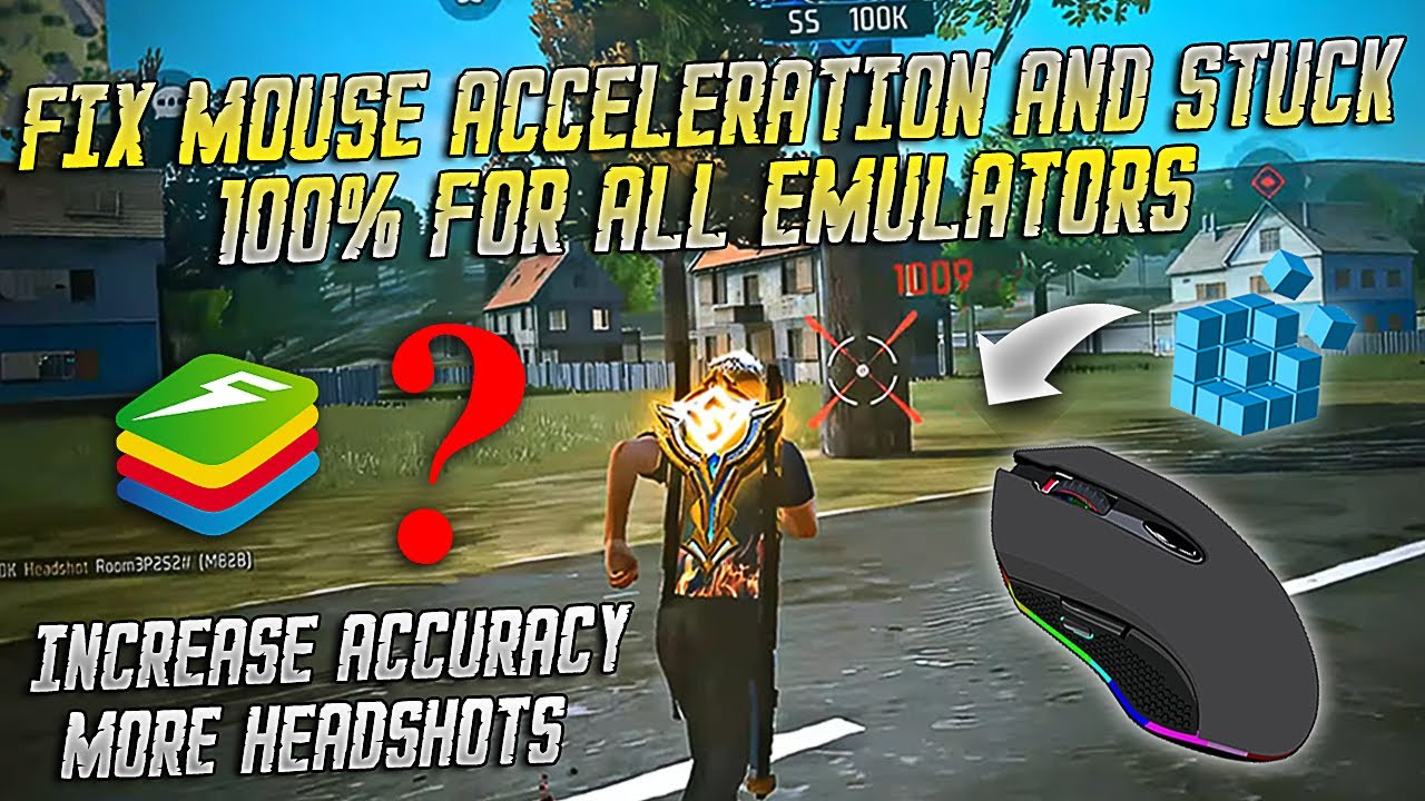 Fix Mouse Acceleration In FREE FIRE Bluestacks 5 💯| Mouse Acceleration & Stuck Fix For All Emulators