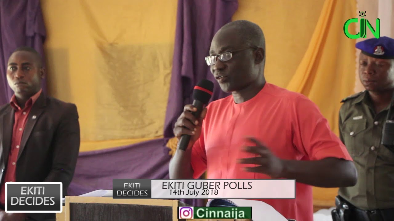 EKITI DECIDES 2018: 'LAZY PEOPLE CANNOT WORK WITH ME' ELEKA TELLS EKITI WORKERS