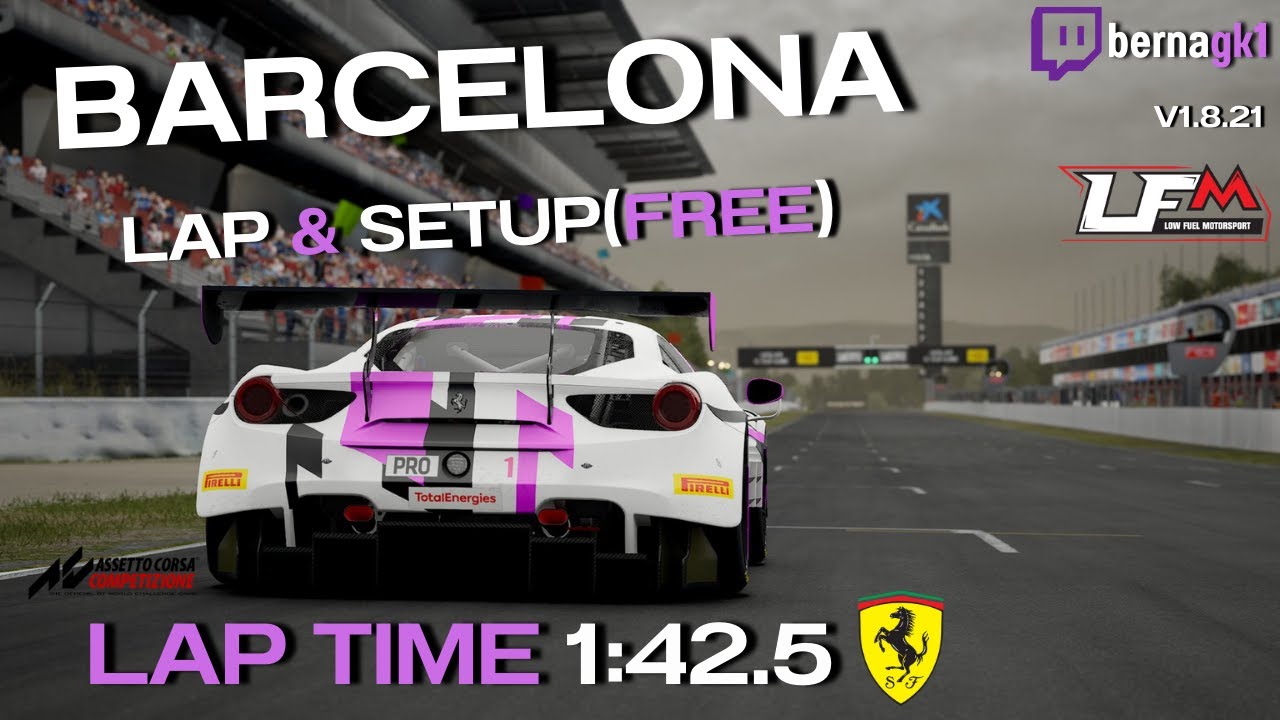 FERRARI 488 GT3 EVO | BARCELONA 1:42.567 | HOTLAP + SETUP | ACC