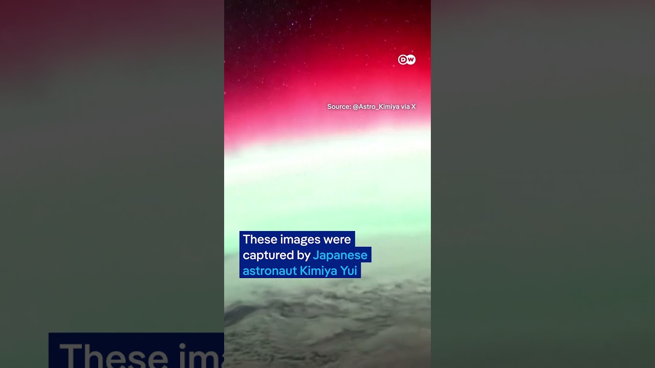 Astronaut captures Earth's aurora seen from space | DW News