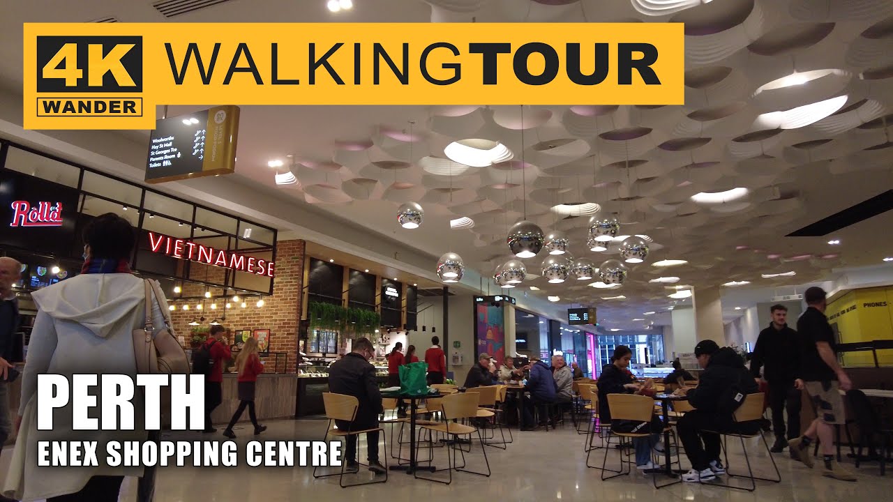 Enex Shopping Centre Walking Tour in Perth, Australia (4K 60fps)