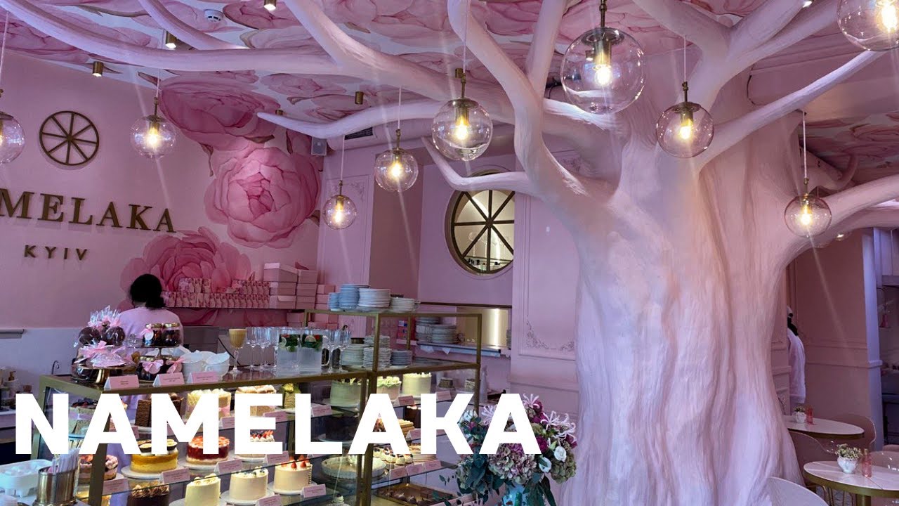 NAMELAKA Невероятный Розовый Интерьер и Вкусные десерты. Кафе в Киеве. Лучшие места в Украине