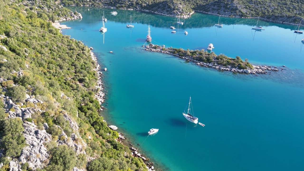 TEKNEDE 4 GÜN 2.BÖLÜM DEMRE KEKOVA EŞSİZ GÜZELLİKTE KOYLARI I 4 DAYS ON THE BOAT DEMRE KEKOVA 
