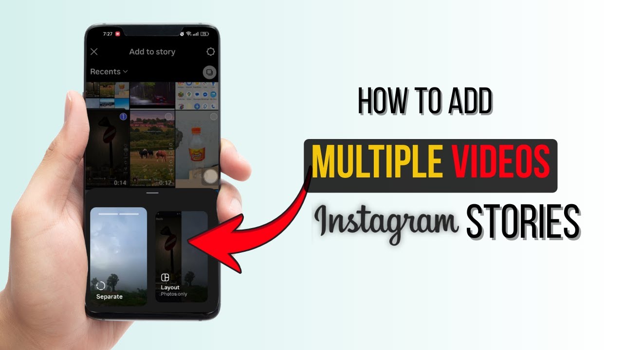 Как добавить несколько видео в истории Instagram?