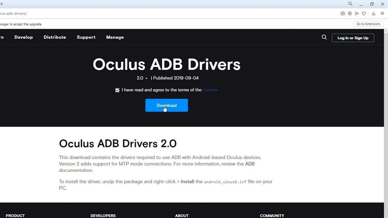 Как установить Oculus ADB Driver на компьютер