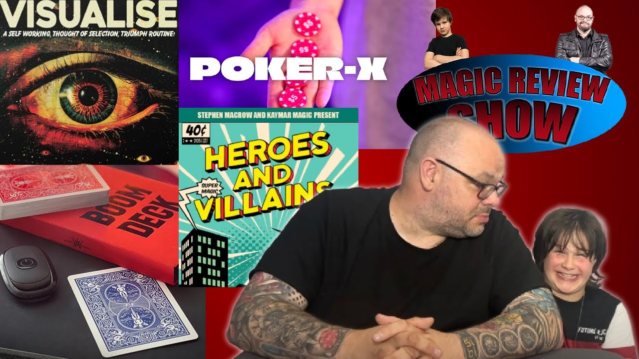 Boom Deck, Heroes & Villains, Poker X & Visualise | Craig & Ryland's Magic Review Show