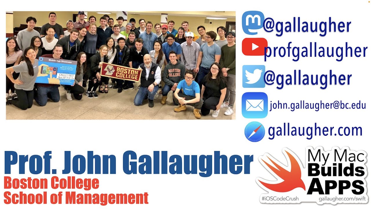 Prof. John Gallaugher - Apple Distinguished Educator Video