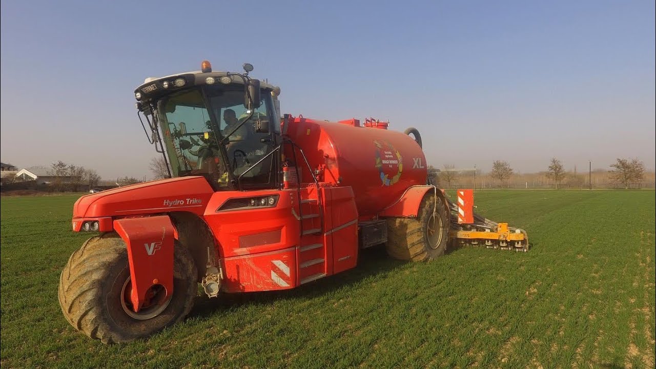 Vervaet Hydro Trike / Veenhuis Euroject / Concimazione frumento ed erbai in coltura con liquame