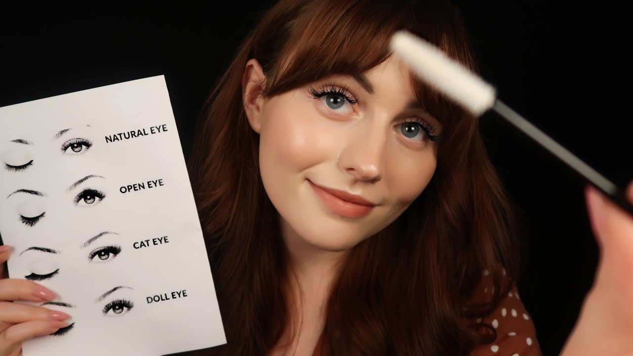 [ASMR] Beautician Does Your Eyelashes - Close up Personal Attention