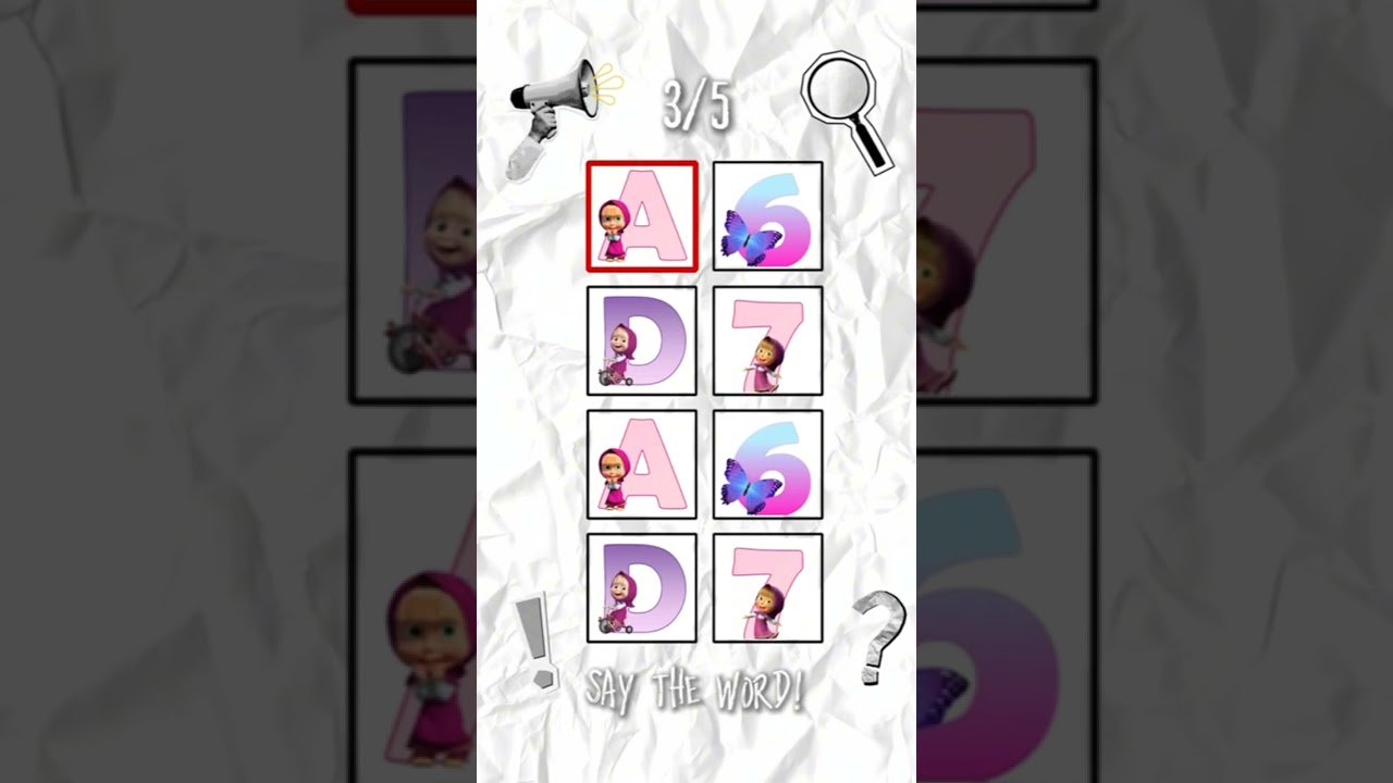 Say It On Beat! Letter & Number Challenge.Level 1-5 #shorts #viral #brainchallenge #saythewordonbeat