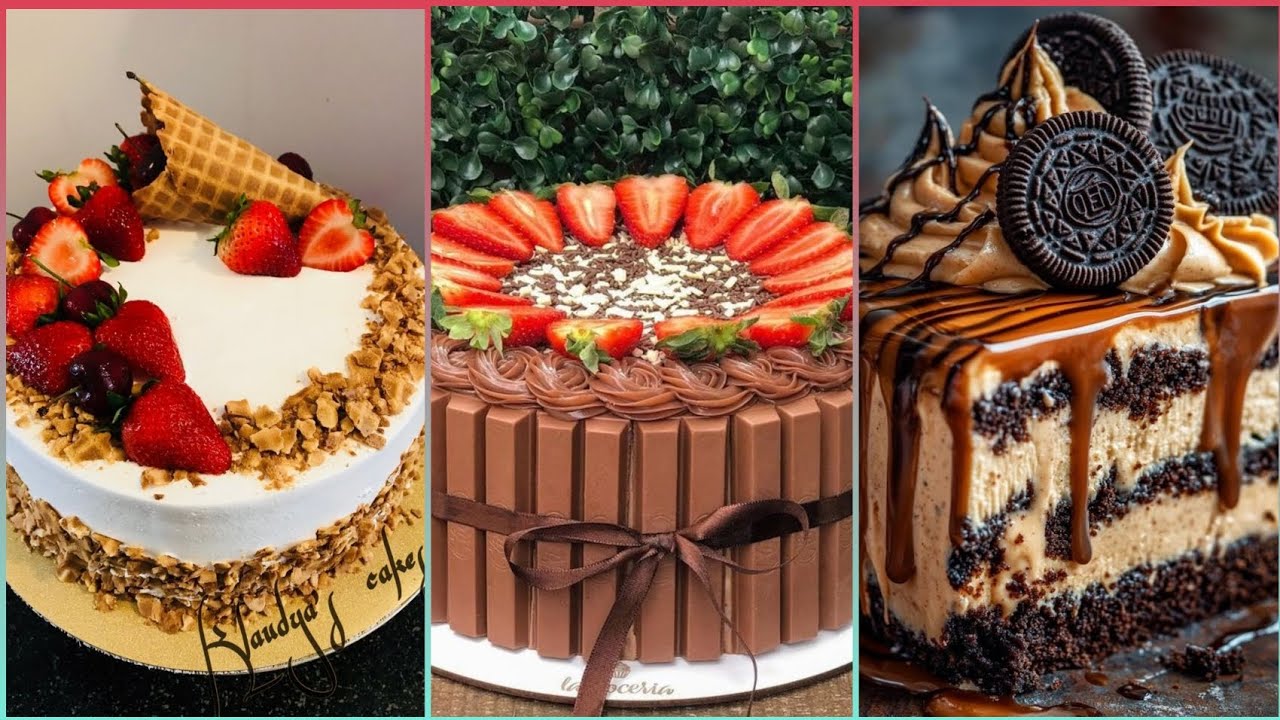 90+ ideas para decorar tus pasteles favoritos | para cumpleaños y más #birthday #postres