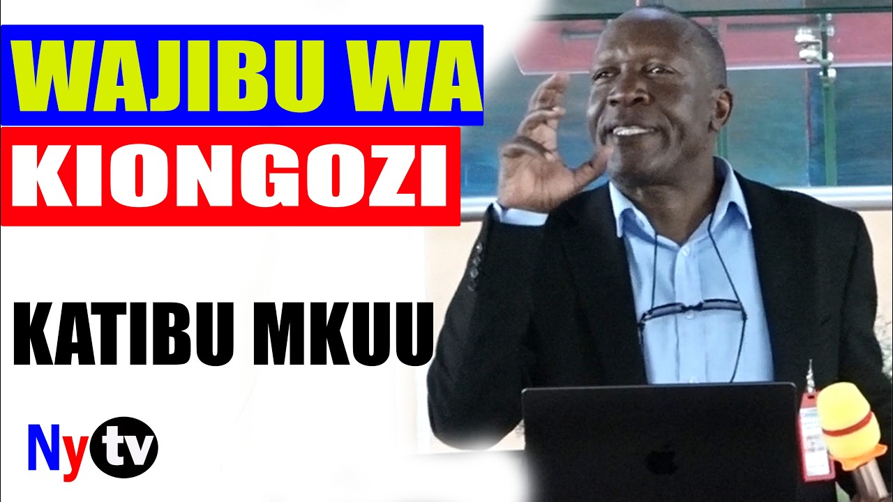 WAJIBU WA KIONGOZI KATIKA KULETA UAMSHO-MNENAJI KATIBU MKUU WA TAG REV;JOSEPH GABRIEL MARWA