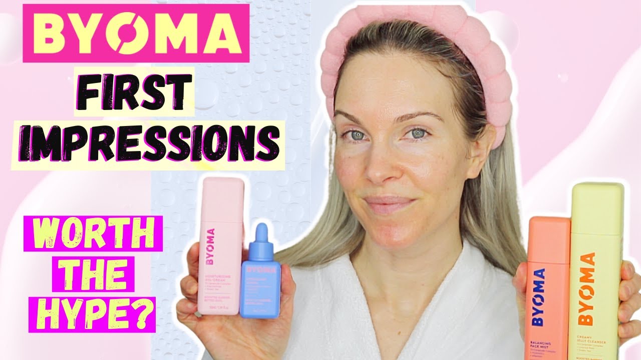 BYOMA SKINCARE FIRST IMPRESSIONS | SKINCARE ROUTINE TO IMPROVE A TIGHT/ COMPROMISED SKIN BARRIER