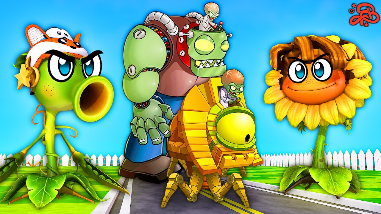 Batalhei contra o ROBÔS ZUMBIS no Roblox (Plantas vs Zumbis Tower Defense)