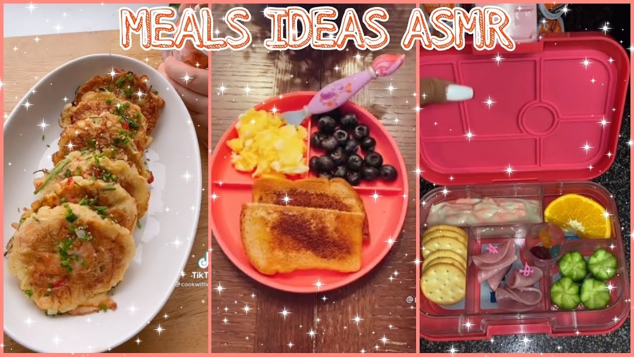Part 1: BREAKFAST, LUNCH BOX, DINNER IDEAS ASMR | Preaparing Meals, Bento Box + Food Platter Tiktok✨