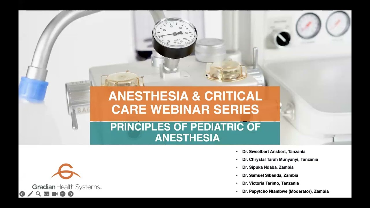 Part 2: Principles of Pediatric Anesthesia