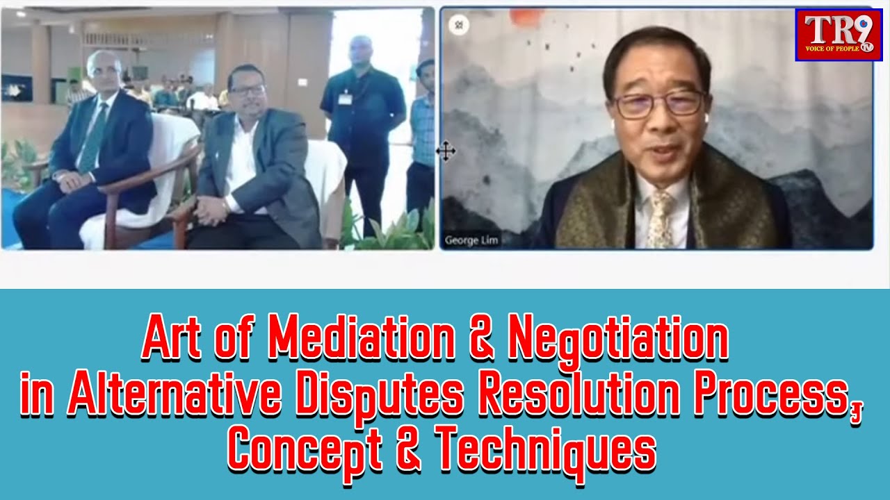 LIVE : Art of Mediation& Negotiation in Alternative Disputes Resolution Process Concept|| #tr9tvlive