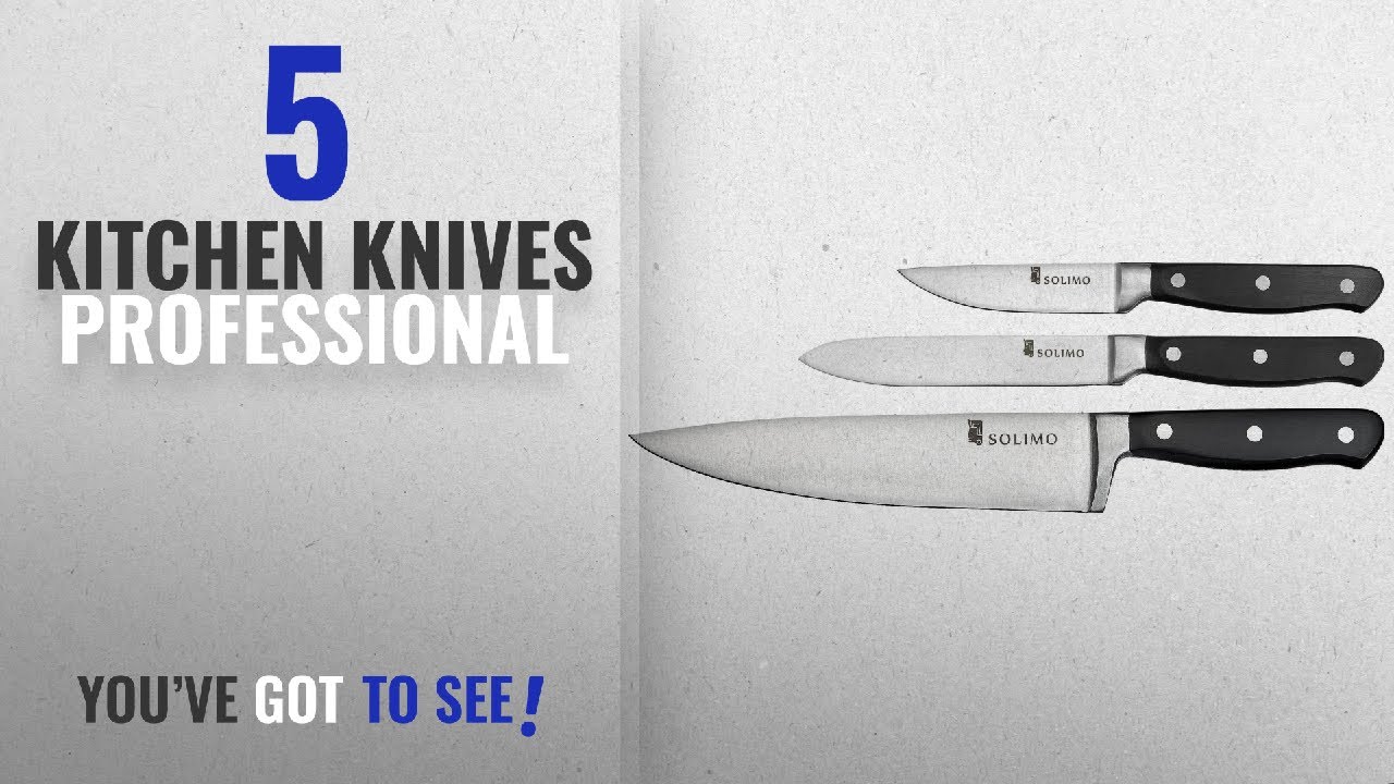 Top 10 Kitchen Knives Professional [2018]: Solimo Premium High-Carbon Stainless Steel Kitchen Knife