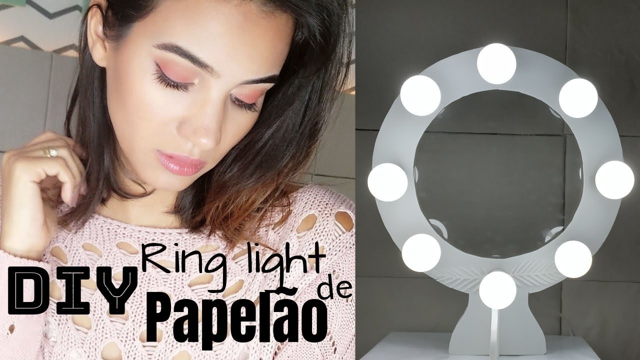 DIY-Como fazer Ring light de papelão