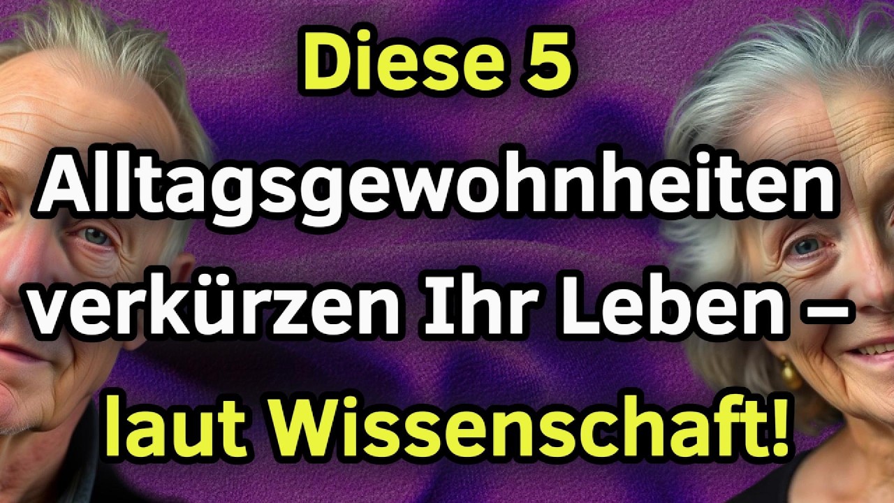 ❗ 5 tägliche Gewohnheiten von Senioren, die laut Wissenschaft das Leben drastisch verkürzen!