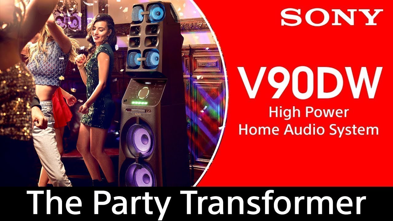 Sony MHC-V90DW -  High Power Audio System with Party Lights and Karaoke | MUTEKI